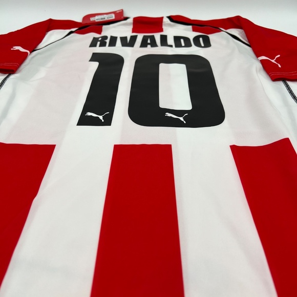 Rivaldo #10 Olympiacos 2005/2006 Home ORIGINAL Puma VTG Rare Soccer Jersey (XL) - Picture 5 of 9